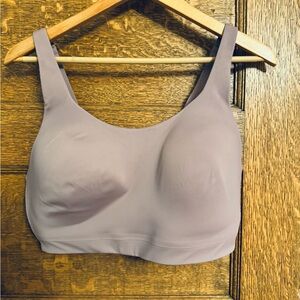 Athleta Exhale Sports Bra light Purple/pink Seamless Mauve Bra 38DD Never Worn